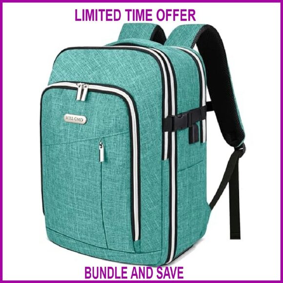 Lightweight Travel Backpack with USB Port, Laptop Compartment, Water Resistant